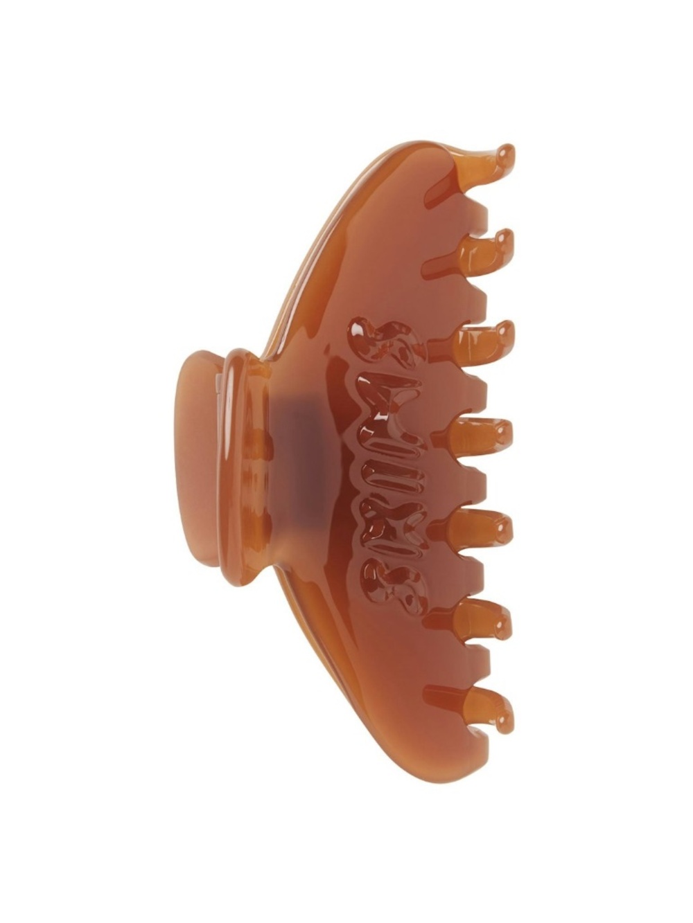 Skims Almond EMBOSSED LOGO Hair CLAW CLIP